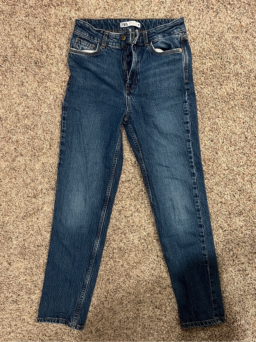 Zara Women's Dark Indigo Skinny Jeans